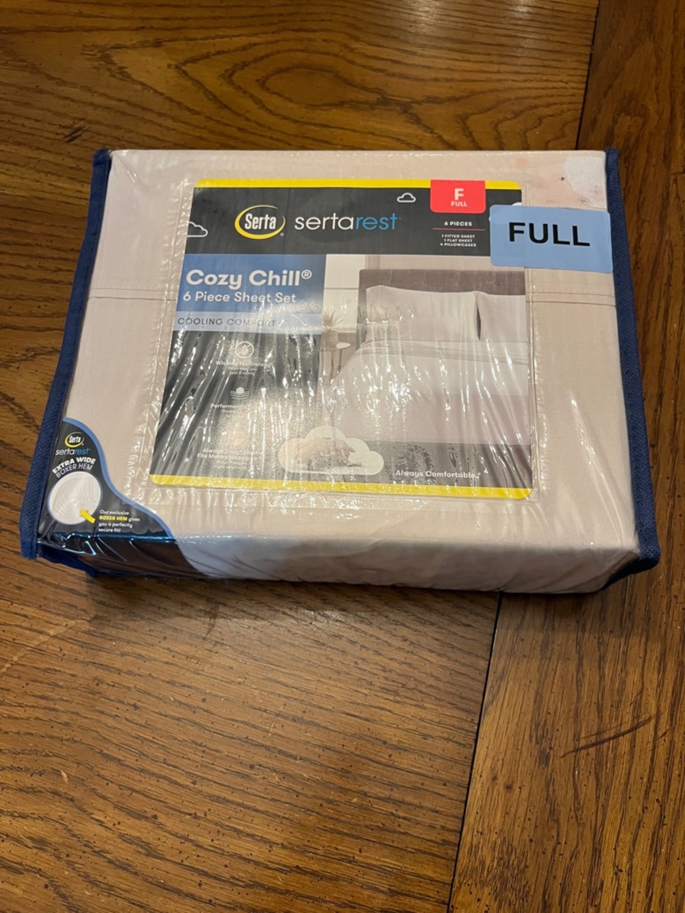 Serta Cozy Chill 6-Piece‎ Sheet Set - Full, new